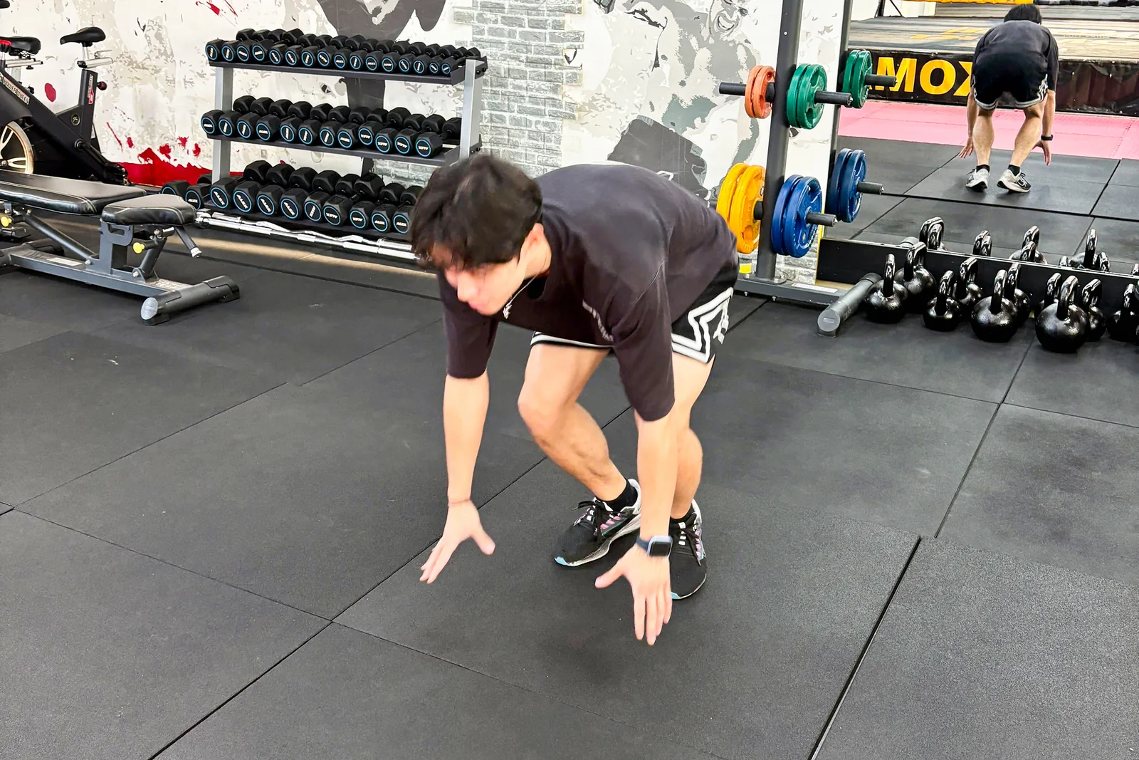 Burpee Broad Jumps training at UFC Gym Komaki