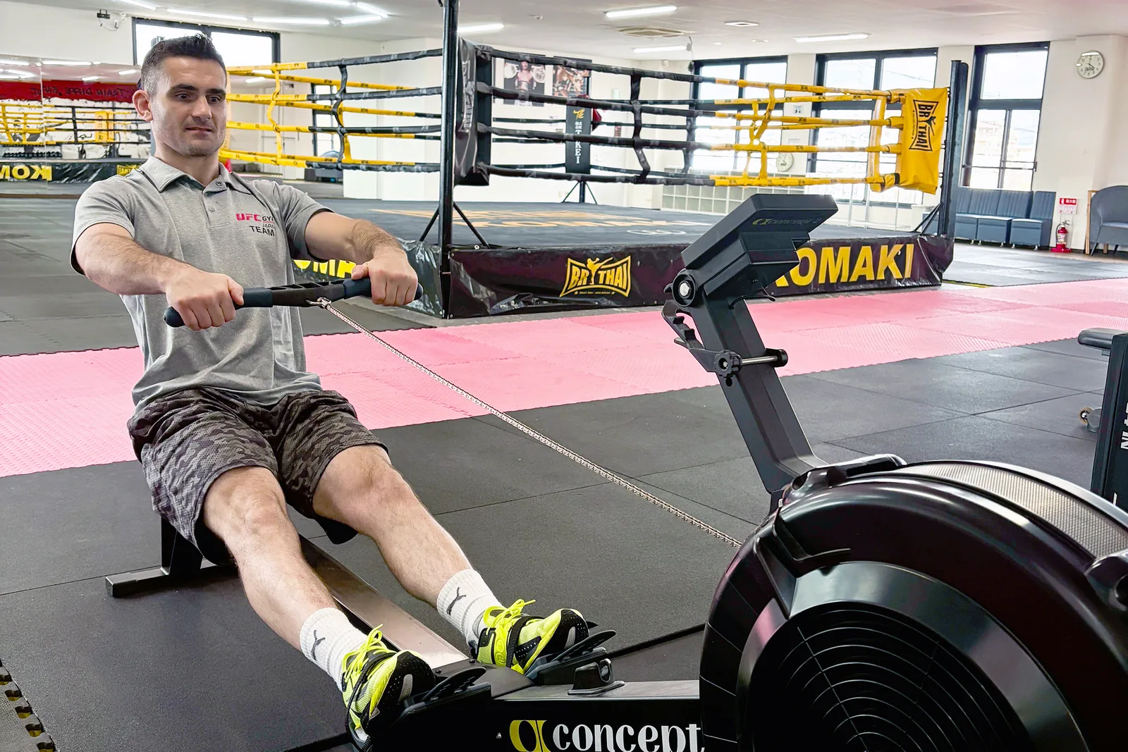 Rowing training at UFC Gym Komaki