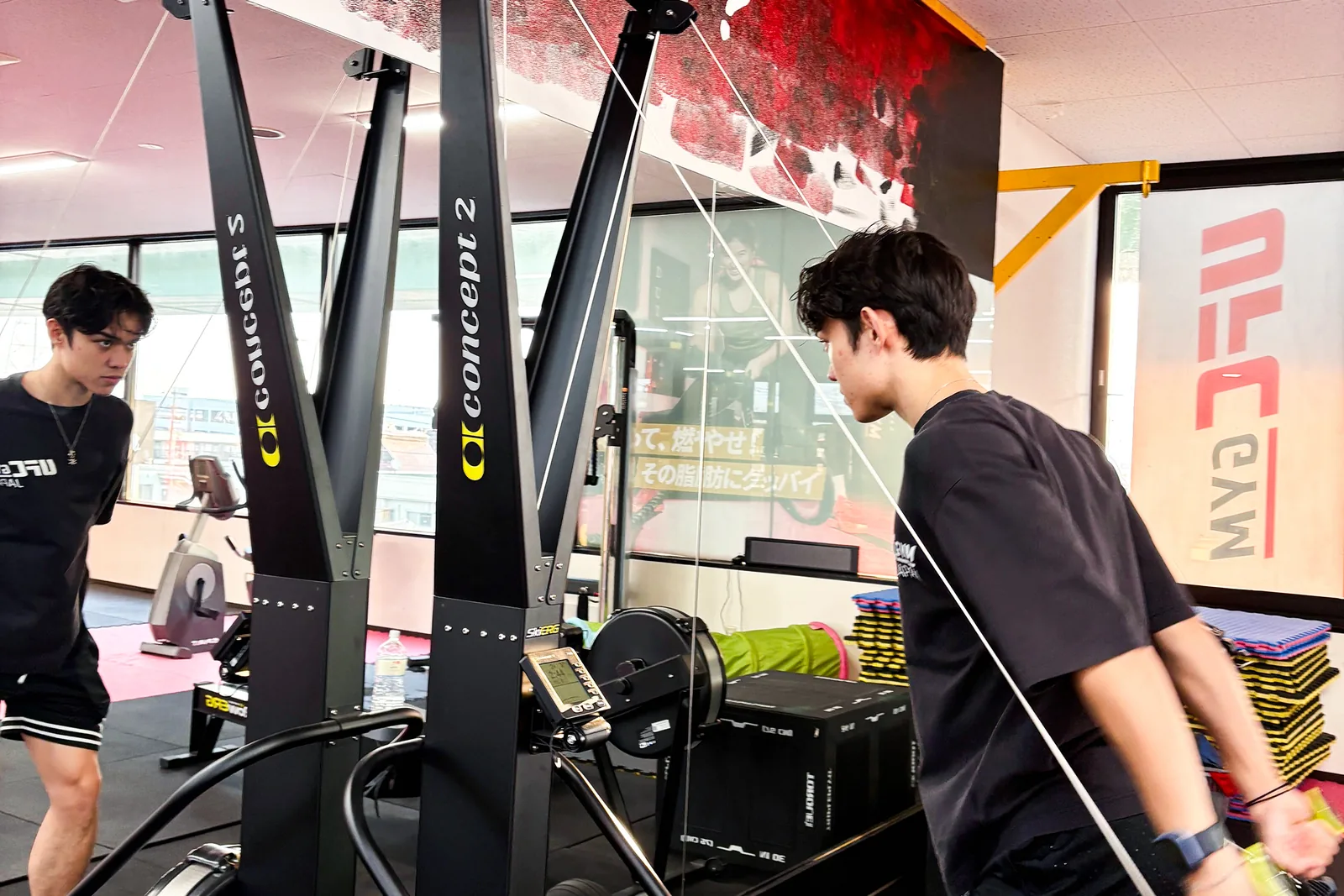 Skierg training at UFC Gym Komaki
